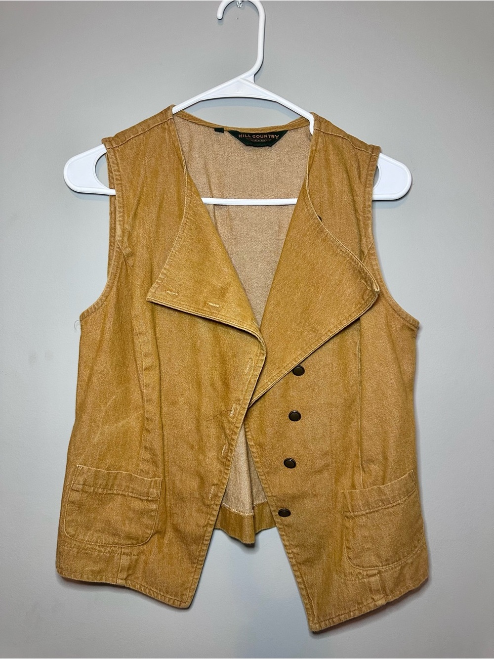 Women's Tan Hill Country Cotton Vest size 6